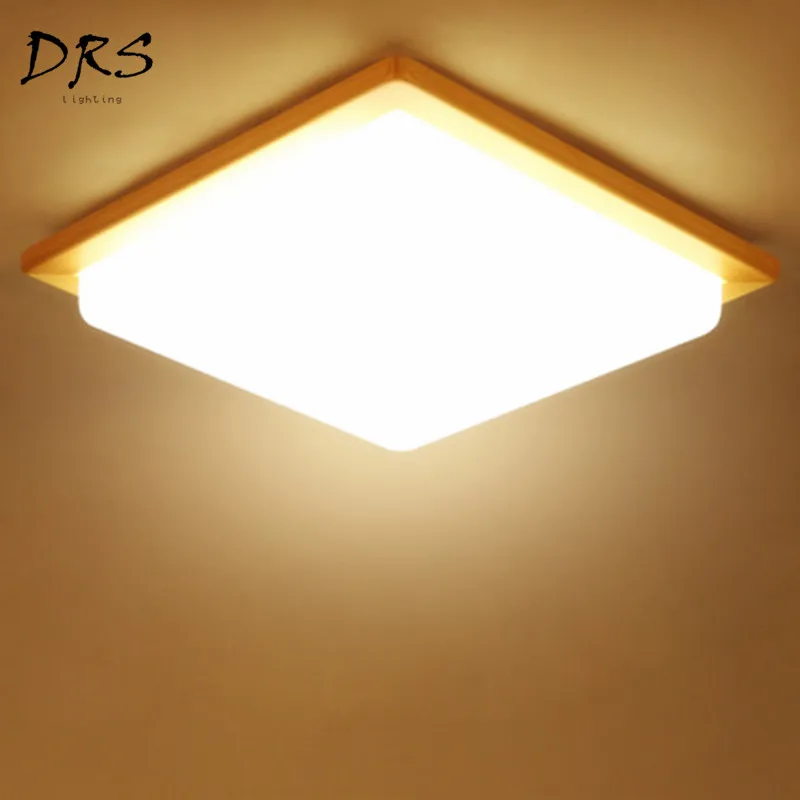 

Japanese Led Ceiling Lamps Light Living Room Nordic Ceiling Lights Solid Wood Luminaire Industriel Lustre Led Modern Lighting