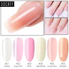 Полигель Docaty для дизайна ногтей, прозрачный лак для наращивания ногтей, маникюрный стойкий Гель-лак для УФ светодиодов, прозрачный, розовый, белый праймер