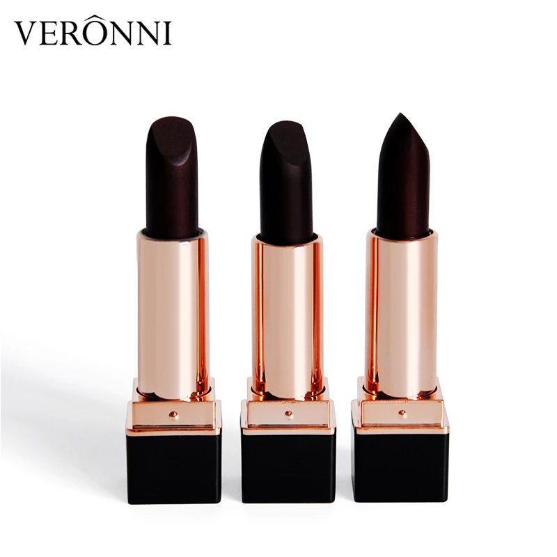 Черная роза красный цветок желе бархатная матовая губная помада водостойкая 3