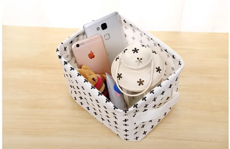 Складная корзина для хранения мусора из хлопка и льна 1 шт. пикника|cesto organizador|picnic