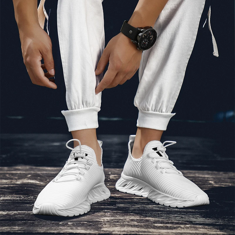 Men's Sneakers Ultralight Breathable Running Shoes Fashion Casual Sports Zapatos Super Comfortable Pop Flexible Jogging Shoes