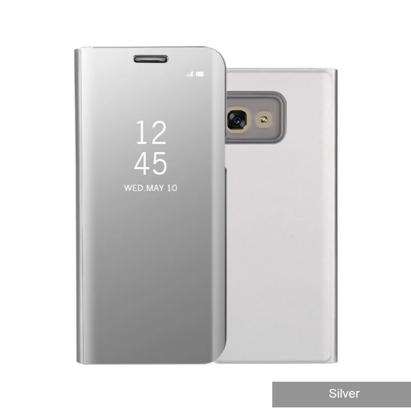 Роскошный защитный флип-чехол на весь экран для samsung Galaxy S9 S6 S7Edge Note8, прозрачный зеркальный чехол для samsung J3 J5 J7