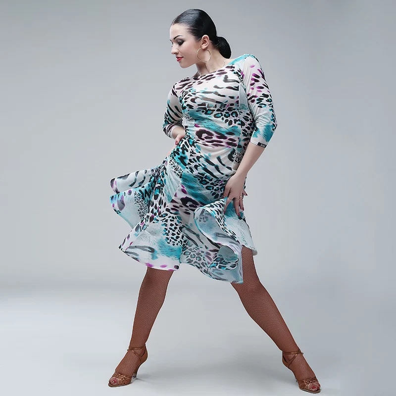 Платье для латинских танцев Румба Латинская Сальса Самба чача платье бальных