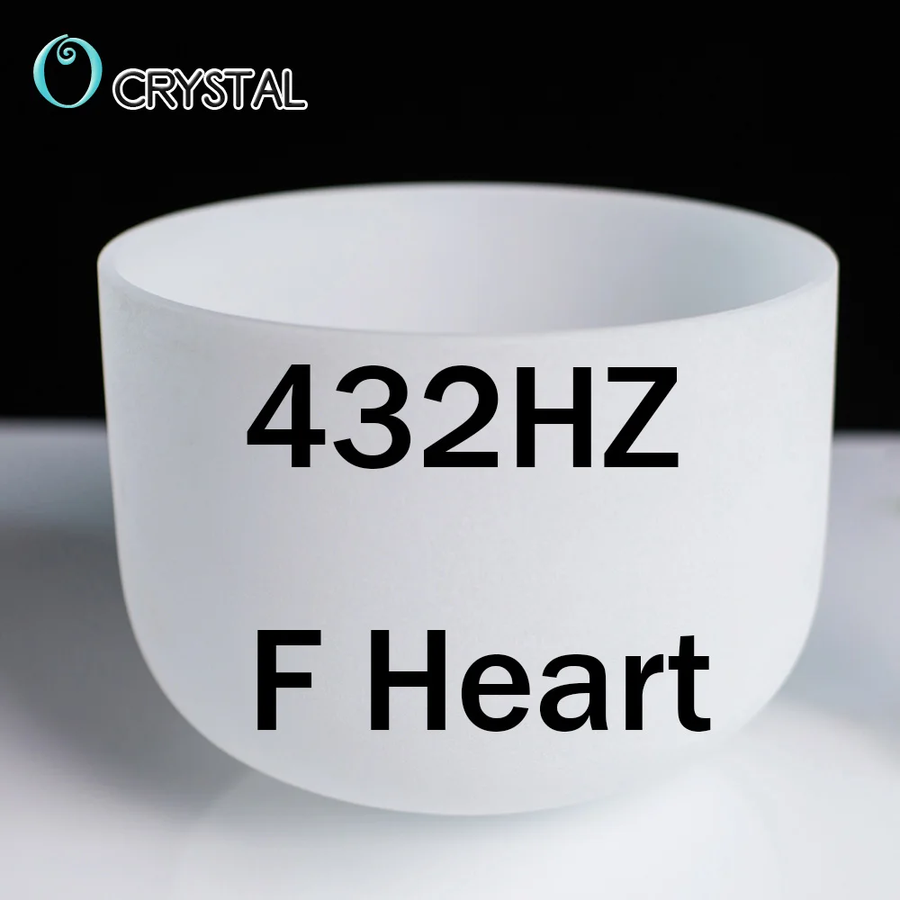 10F432 heart Chakra 10 дюймов белый цвет C D E F G A B медитация Матовый Кварцевый Кристалл Поющая чаша 1" Йога звук заживление - Цвет: 10F432 heart Chakra
