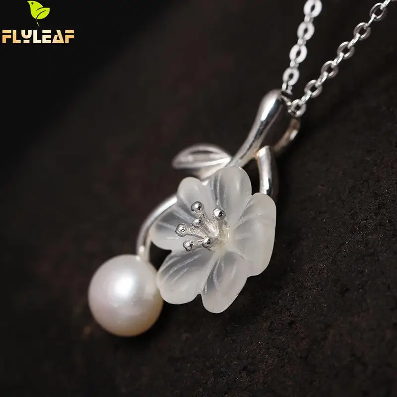 Flyleaf 925 Стерлинговое Серебро-ювелирные изделия цветок сливы из кристаллов