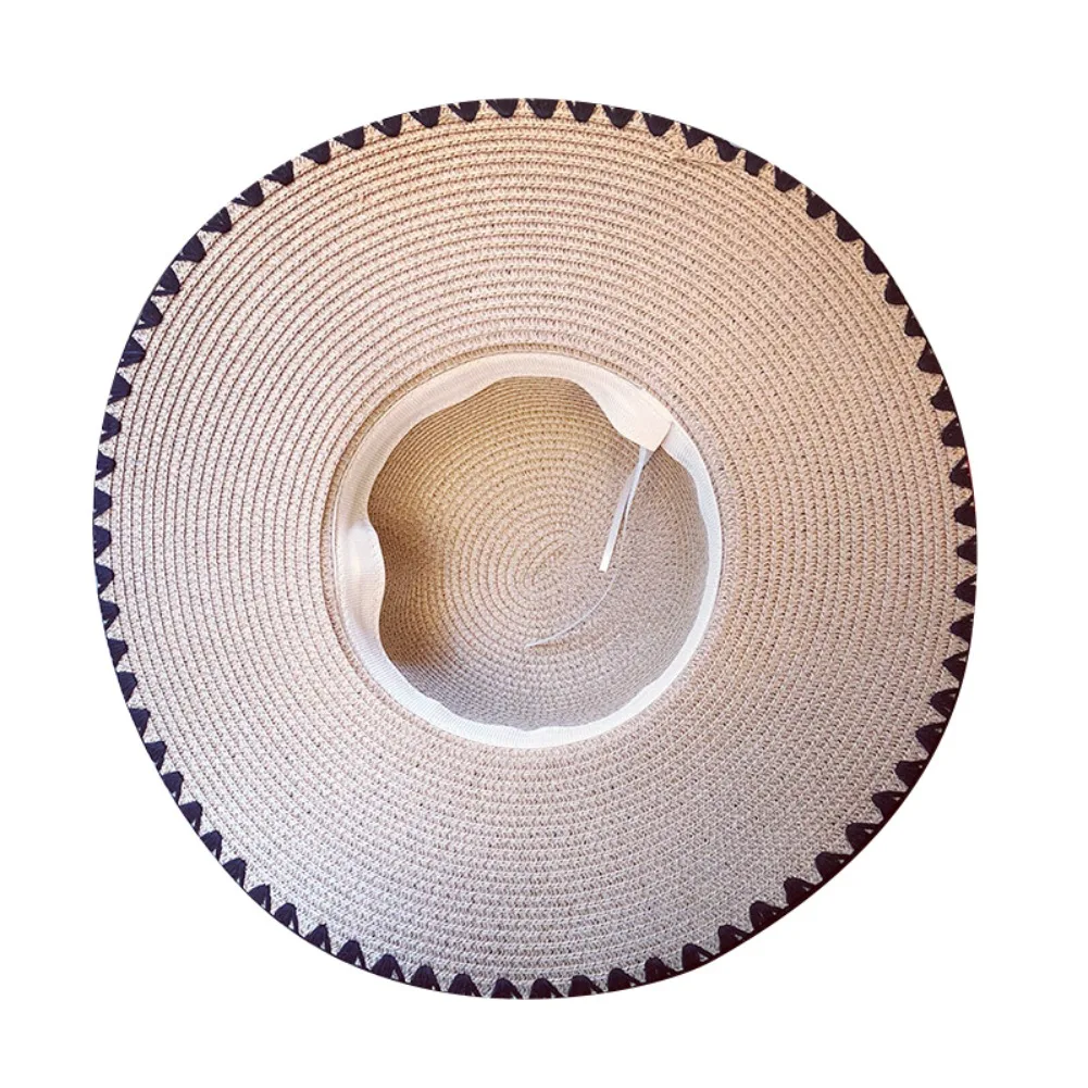 Summer Women Flat Sun Hat European Casual Fashion Elegant Bowknot Wide Brim Sunshade Holiday Beach Cap Sunhat Female Girls | Аксессуары
