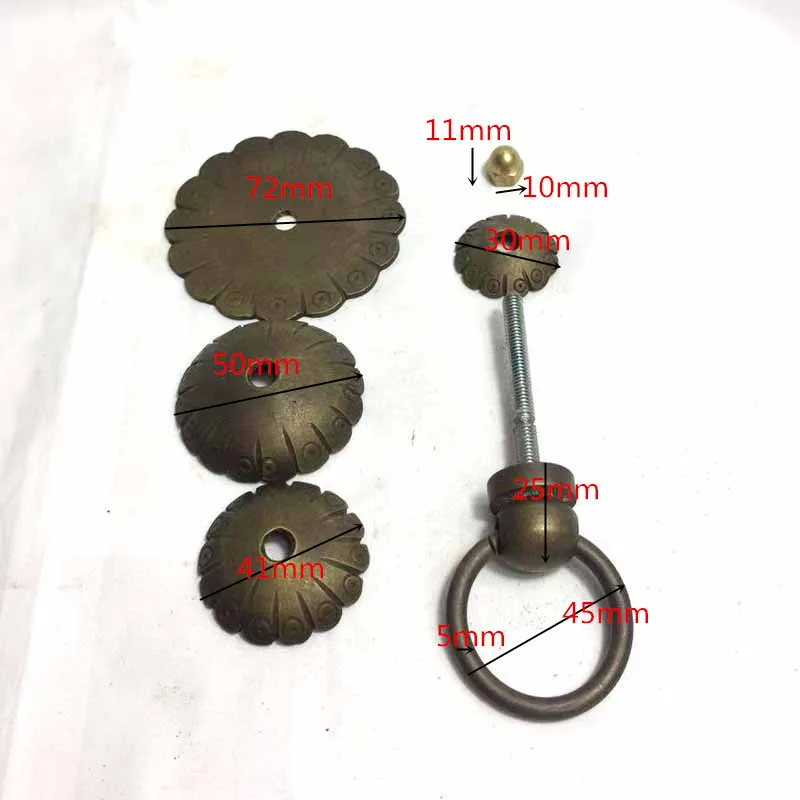 Маленькая латунная ручка COTOM круглая дверная дверной ключ ручки для шкафа и с