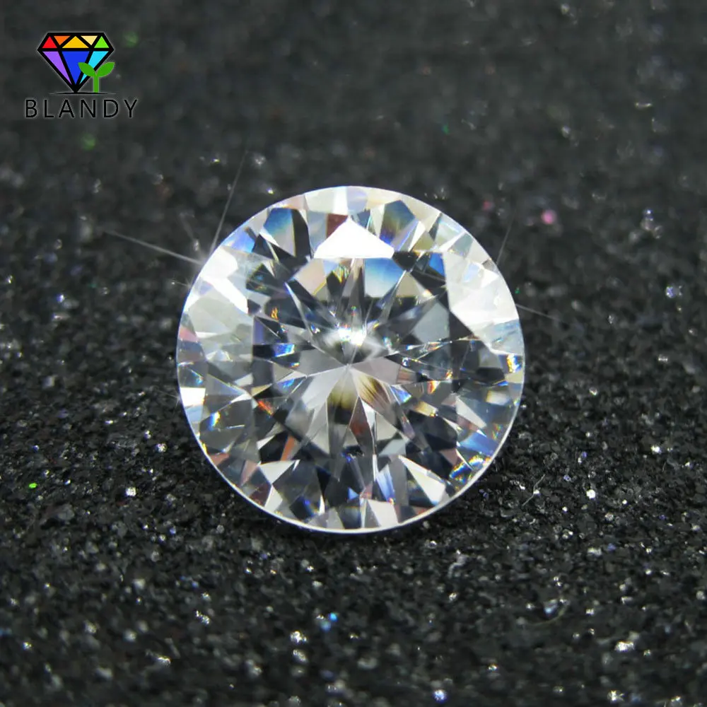 White Cubic Zirconia CZ 1000pcs/lot AAAAA Quality 0.8~3.0mm Loose Zircon Stone Round Brilliant Cut Synthetic Gems For Jewelry