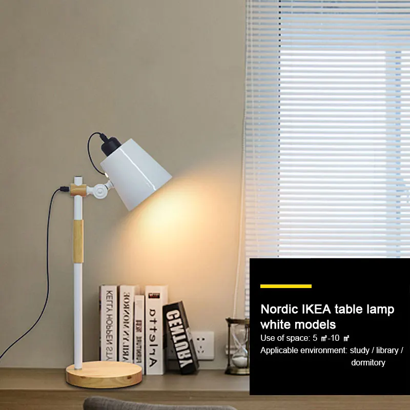 Американский гибкий поворотный кронштейн настольная лампа студентов общежитии