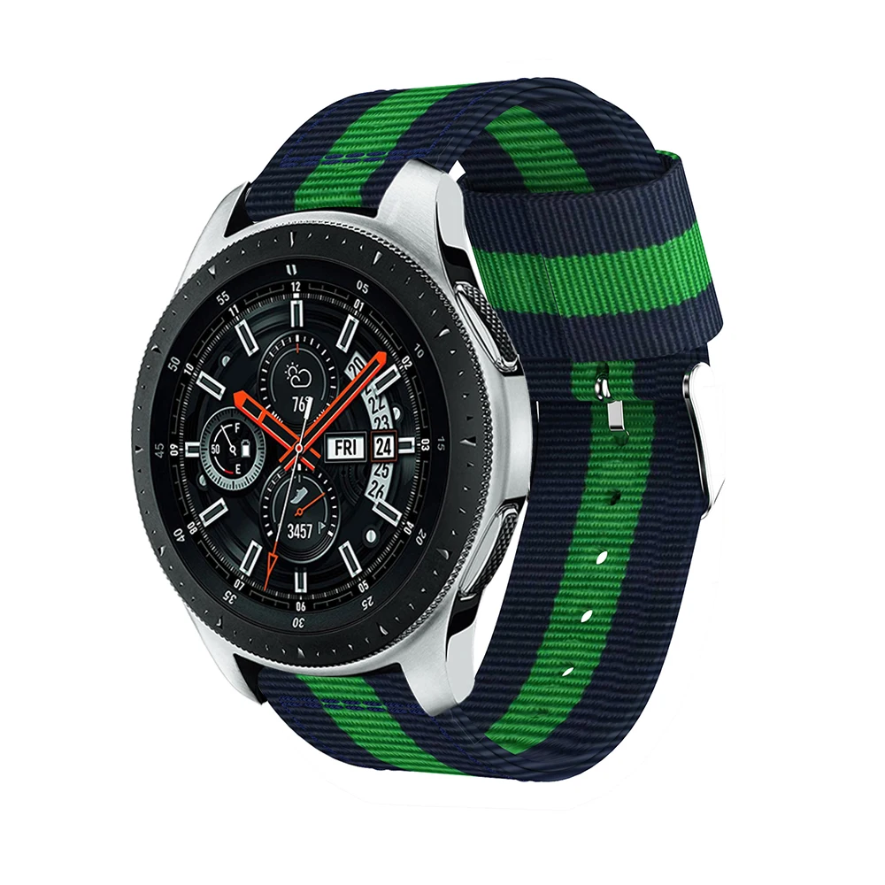 Nylon Sport Strap band 22MM watch For Samsung Galaxy Watch 46MM smart Bracelet Replacement Wristband Adjustable | Электроника