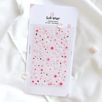 cherry blossoms stickers adhesive stickers diy decoration diary korean stationery pvc stickers mobile phone stick