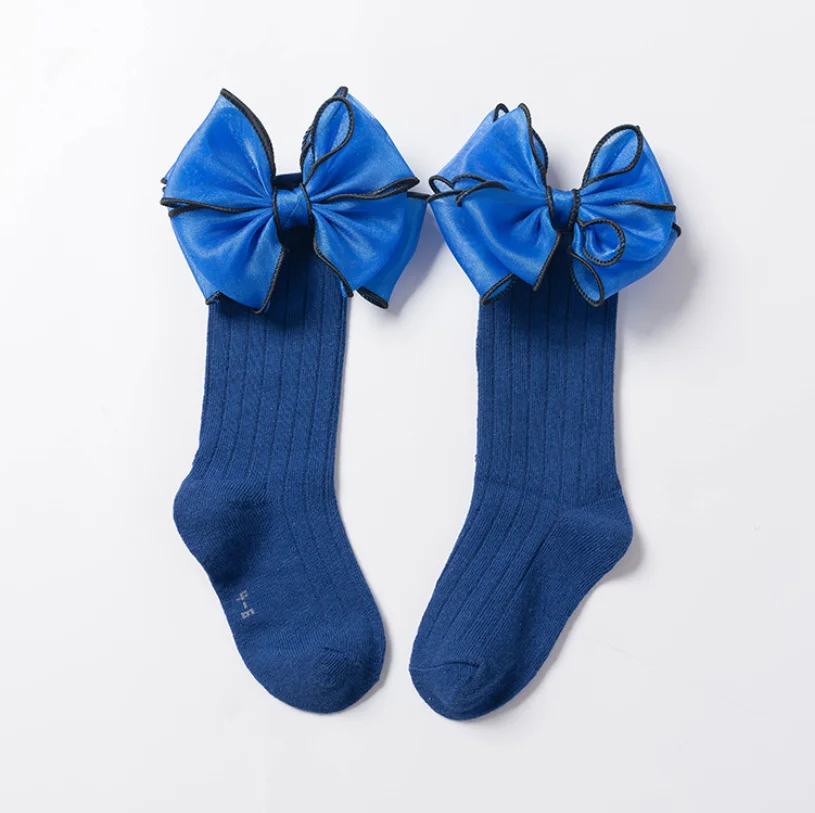 Новые брендовые Детские носки длинные мягкие хлопковые кружевные детские до