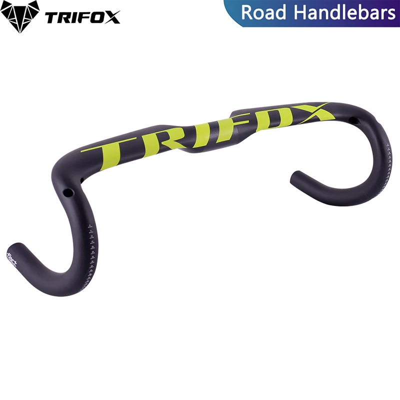 green TRIFOX дорожный гоночный велосипед manillar carbono mtb полный карбоновый внутренний руль кабель углепластиковый руль для велосипеда ud 31,8*420 мм - Цвет: green