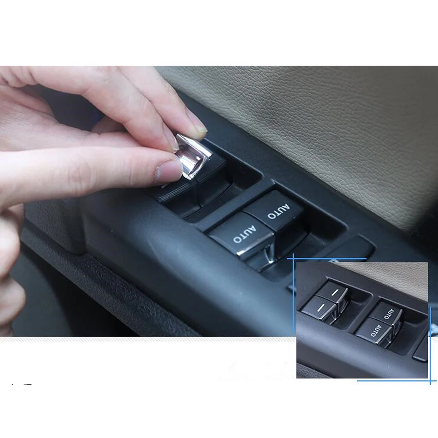 7 шт. наклейки для салона автомобиля двери окна подъемного выключателя Honda Civic 10th