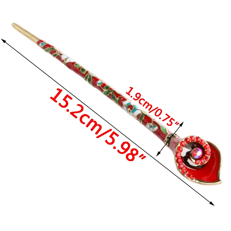 

Women Metal Rhinestone Handmade Hair Stick Hair Chopsticks Hairpin Pin Chignon