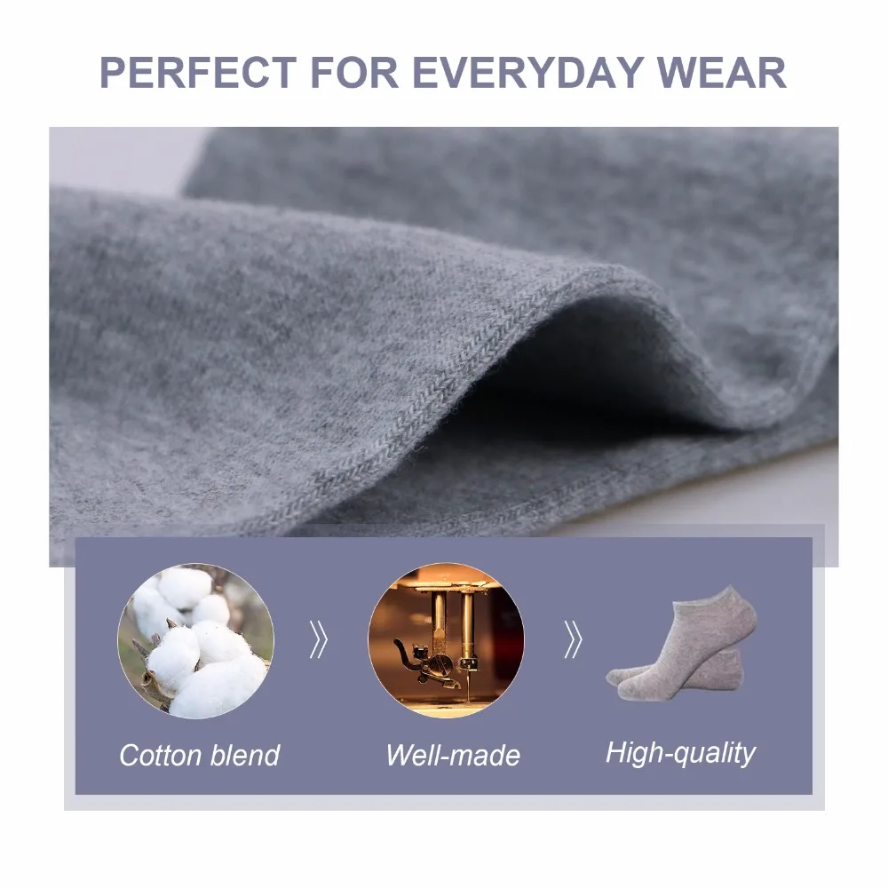 Носки мужские хлопковые однотонные цвет черный/серый/белый 12 пар/упак. |