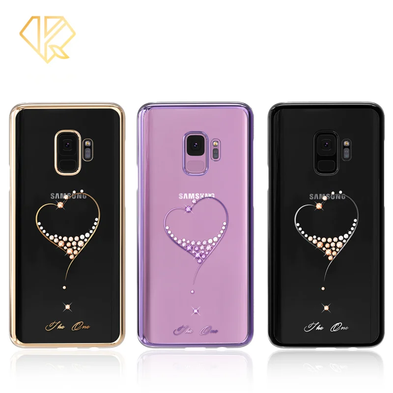Оригинальный чехол Kingxbar со стразами для Samsung S9 роскошные чехлы с покрытием из