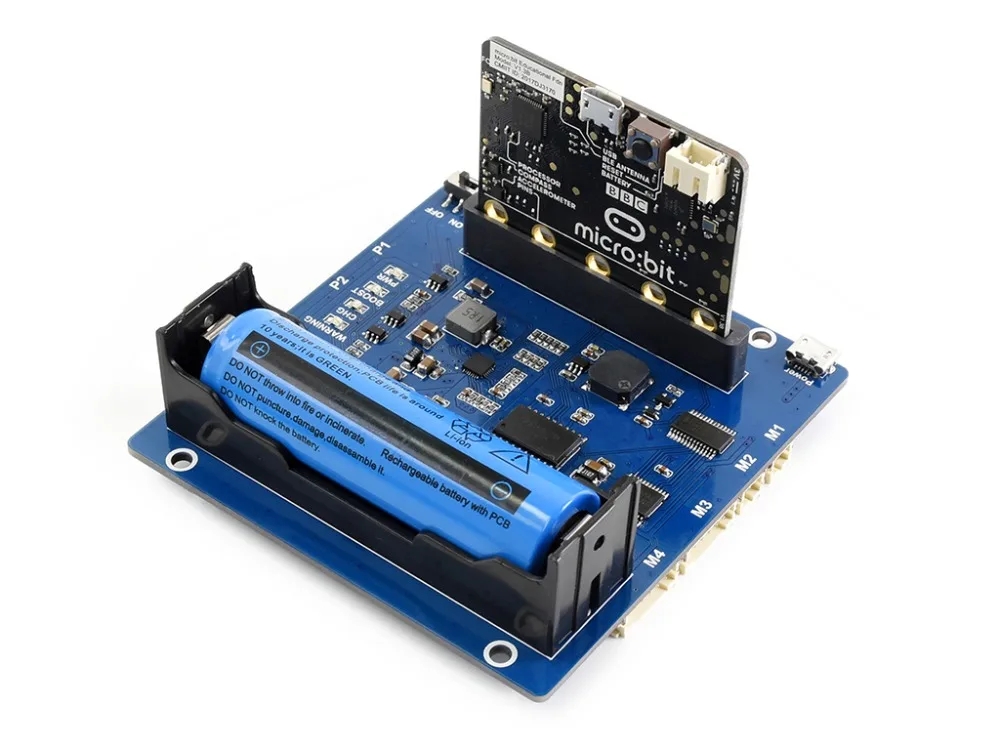 Набор для сборки робота Waveshare KitiBot 2WD micro:bit с контроллером BBC
