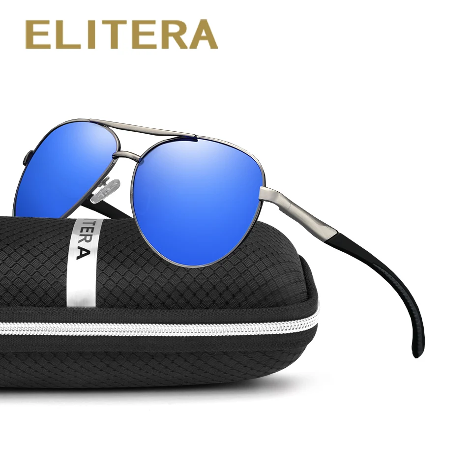 Elitera высокое качество поляризованные зеркало Защита от солнца Очки мужской