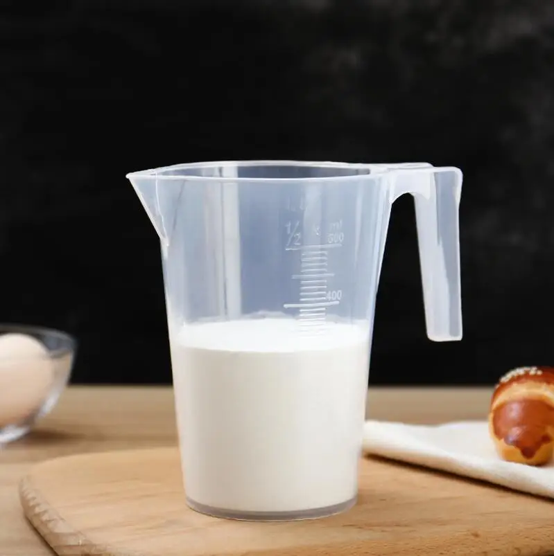 3Pcs Household Kitchen Baking Tool With Carved Measuring Cup Plastic PP Cylinder Large Capacity Transparent Barrel | Дом и сад