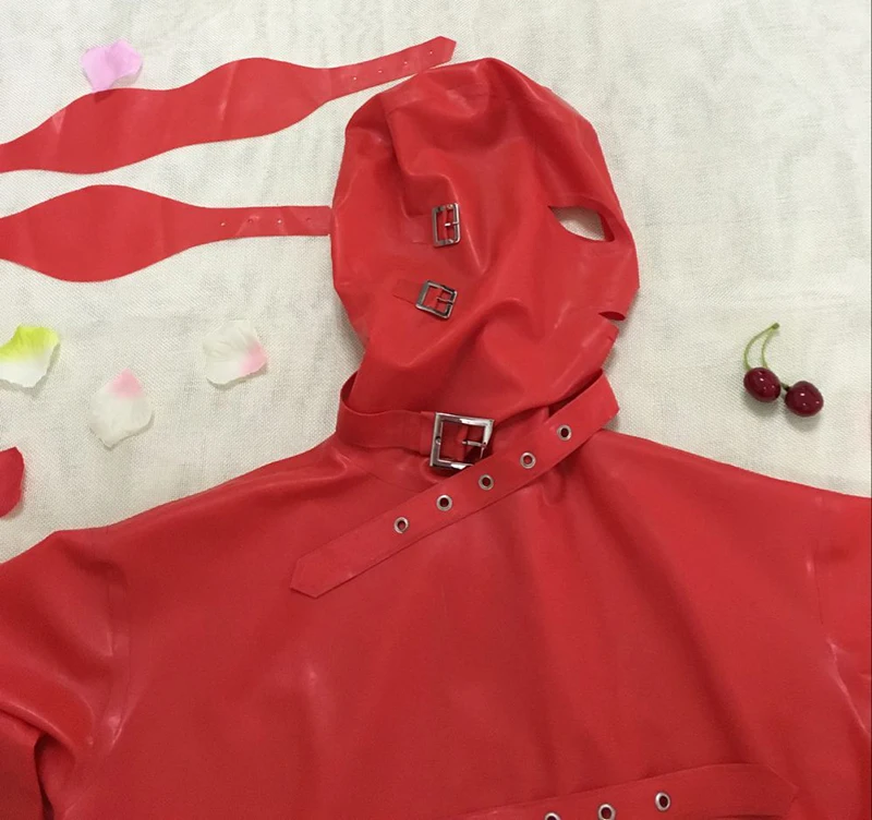 Новое поступление! Латексное модное платье с маской | Тематическая одежда и