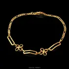 Новинка, винтажный браслет с цветами, золотой цвет, ювелирное изделие, Очаровательная цепочка, браслеты и браслеты для женщин, бесплатная доставка