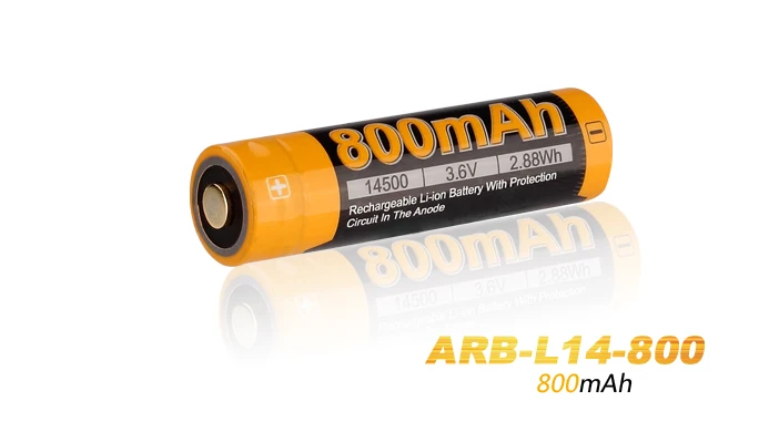 Fenix ARB L14 800 3 6 В 14500 мАч аккумулятор ricaricabile Li Ion con circuito di protezione|li-ion bike|li-ion 10440li-ion battery