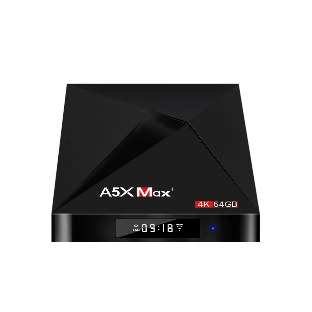 A5X MAX Plus 4 Гб ОЗУ 64 ПЗУ Обновление Android 8 1 ТВ коробка 2018 RK3328 четырехъядерный USB 3 0 2 4G/5G