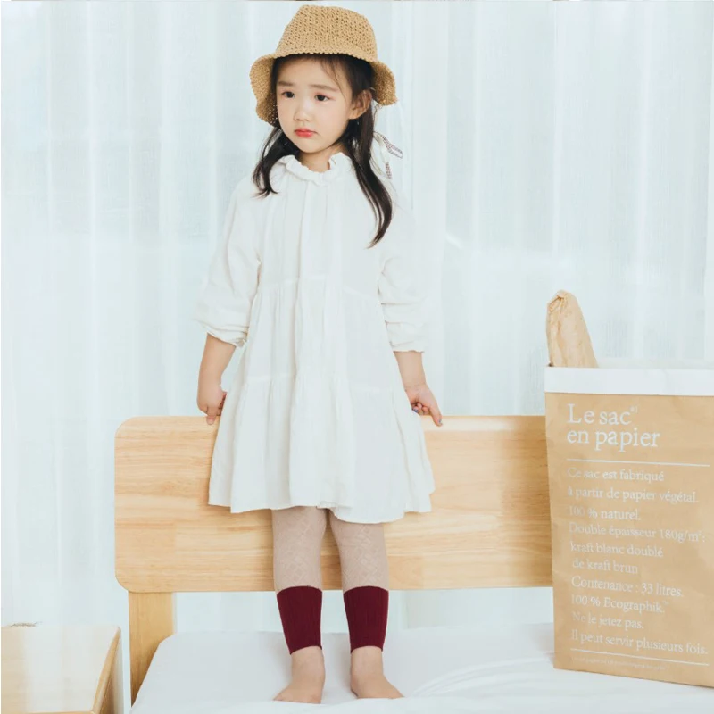 Милые хлопковые теплые мягкие трикотажные обтягивающие штаны ярких цветов для