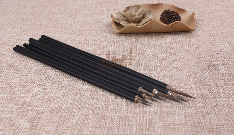 Кисть для рисования 6 шт./компл. большие и средние КИУ карандаши с крючком черная