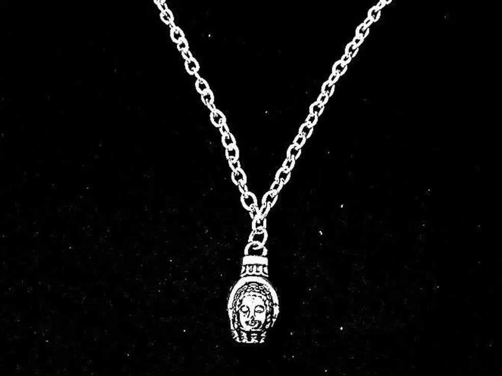 Новая мода Античная голова Будды ручной амулет талисман подвеска ожерелье