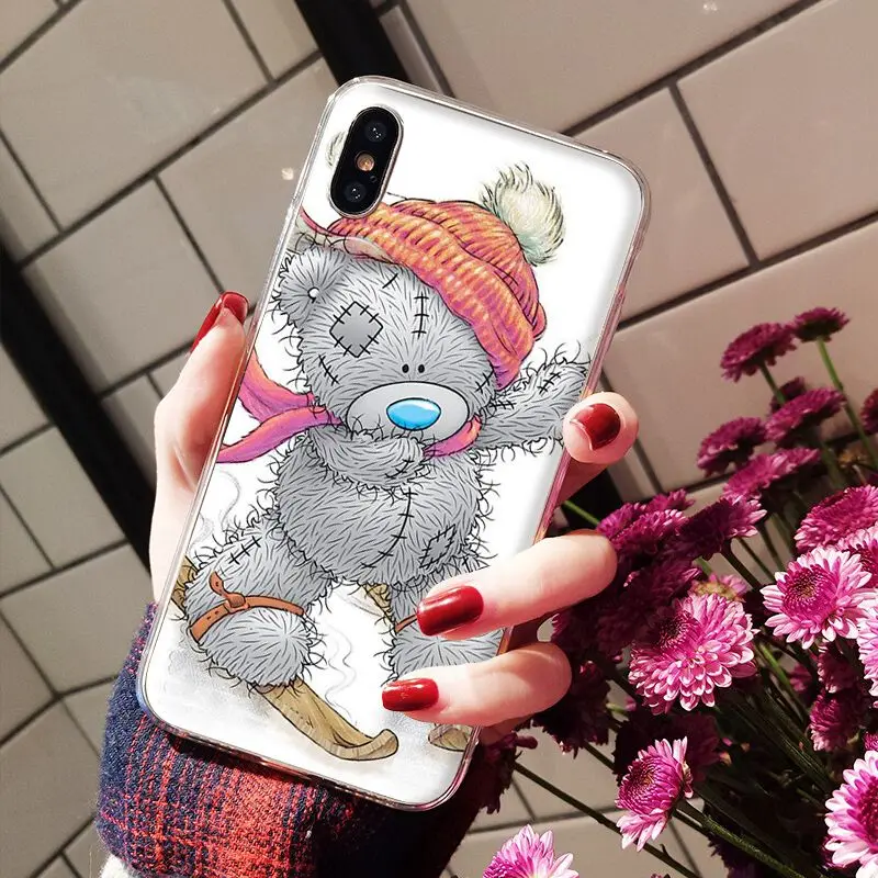 A2 Babaite Tatty Teddy Bear Me To You Мягкий силиконовый прозрачный чехол для телефона для iPhone X XS MAX 6 6s 7 7plus 8 8Plus 5 5S SE XR - Цвет: A2