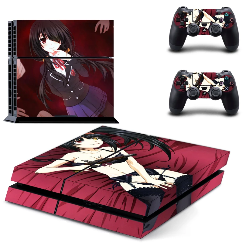 Виниловая наклейка на кожу дате а Live Tokisaki Kurumi PS4 для консоли Sony Playstation 4 и 2
