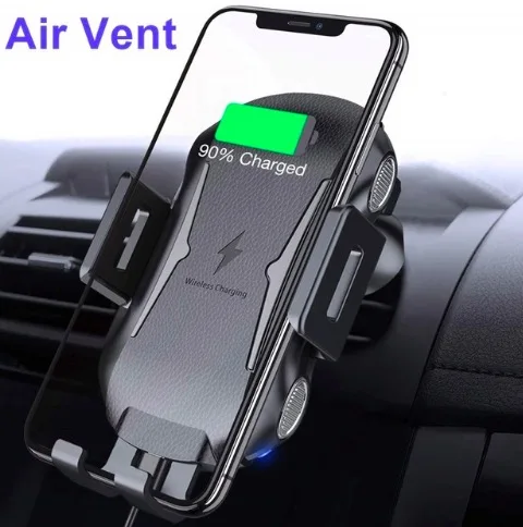 With AIr Vent Holder Tradexert автоматический зажим беспроводное автомобильное зарядное устройство 10 Вт автомобильный держатель Qi Беспроводная Быстрая зарядка - Тип штекера: With AIr Vent Holder