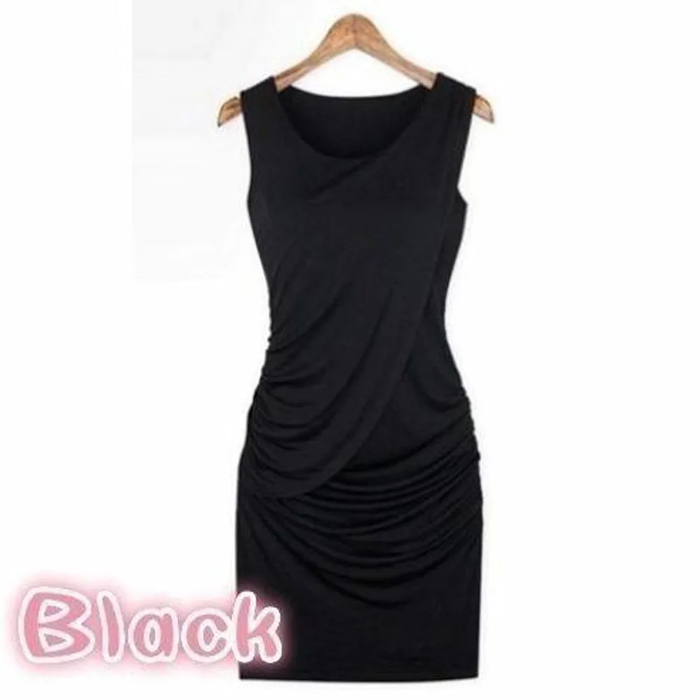 Женское платье туника Клубное вечернее без рукавов до колена большого размера