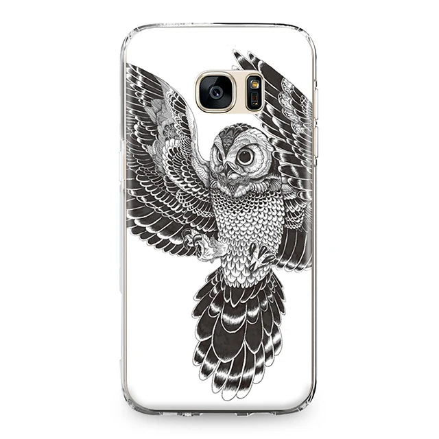 Для Samsung Galaxy J3 J5 J7 A3 A5 A8 2015 2016 2017 2018 задняя крышка круто тату в виде животного