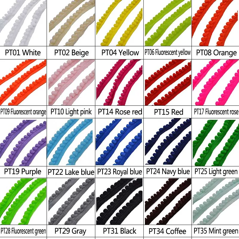 5 ярдов кружева ткань Швейные аксессуары помпон отделка украшения с помпонами