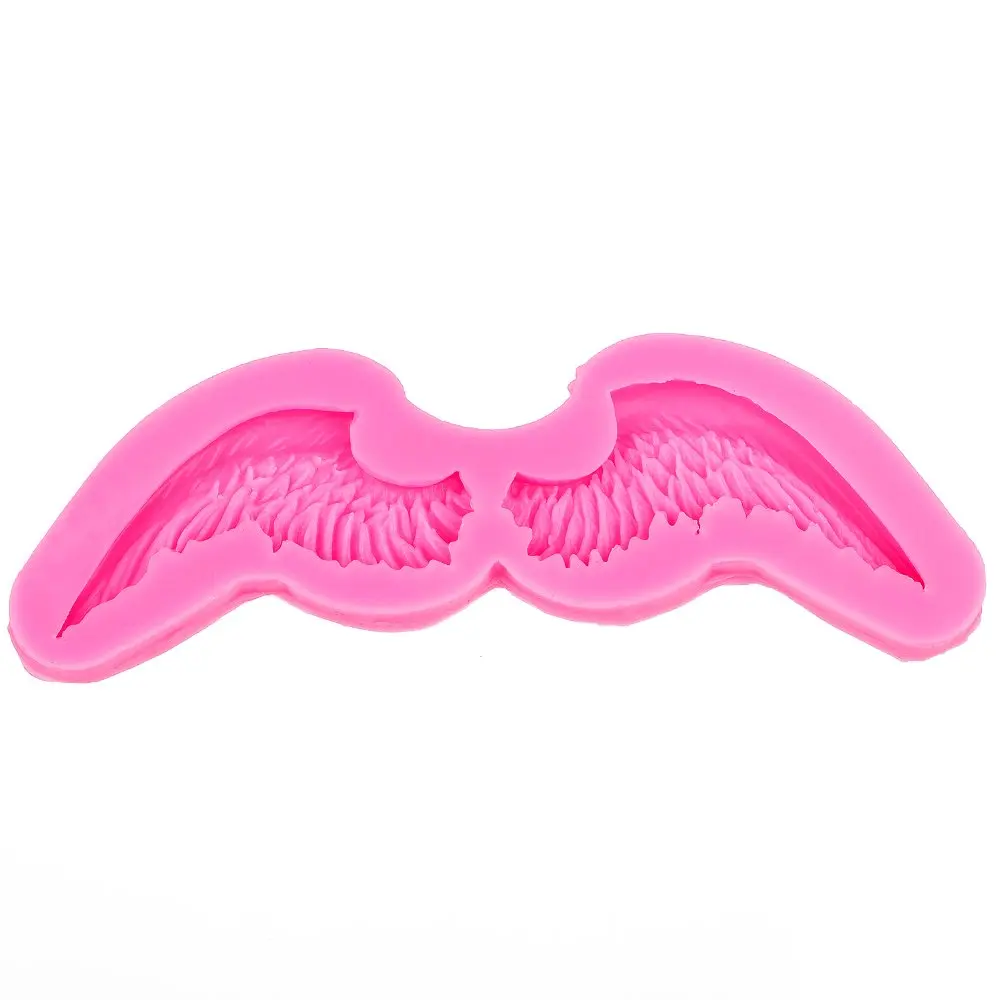 Ручная нарезка Angel wings 3D рельефная шоколадная силиконовая форма для украшения