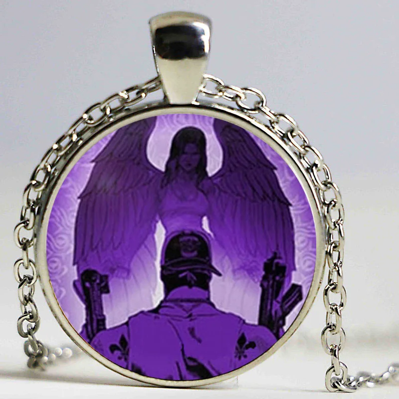 Ожерелье New Saints Row стеклянный кабошон для кулона кабошон|pendant glass|saints rowglass jewelry |