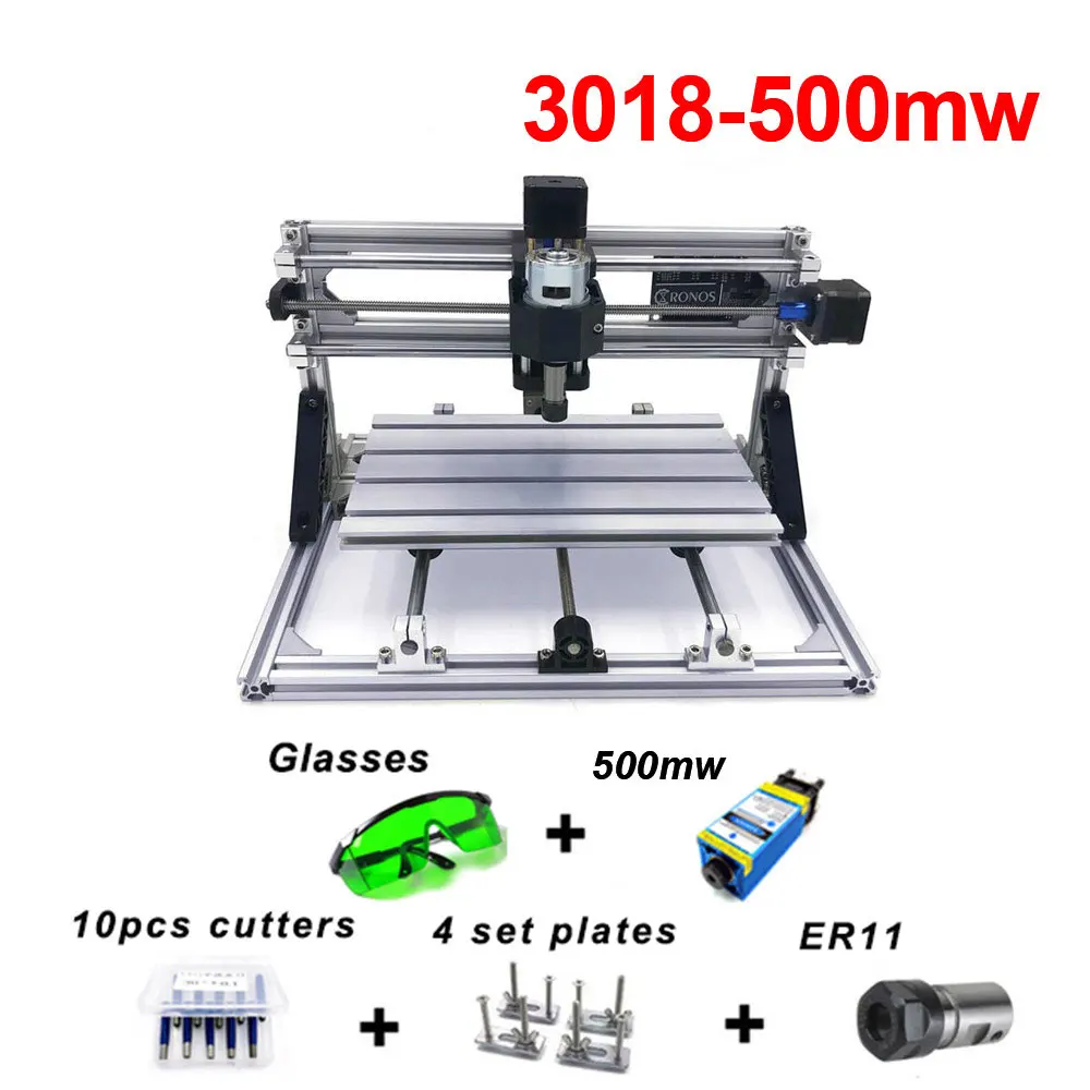 500mw CNC3018 Diy мини лазерная гравировальная машина 15000 МВт 5500 МВт 2500 мвт 500 МВт резьба по дереву станок для лазерной резки - Цвет: 500mw