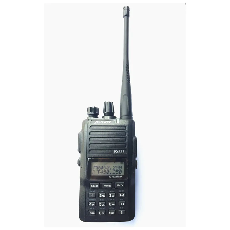 PUXING PX-888 Портативное двухстороннее радио 5 Вт портативная рация со скремблером и fm-радио клавиатурой и ЖК-дисплеем Walky Talky PX888 PX 888
