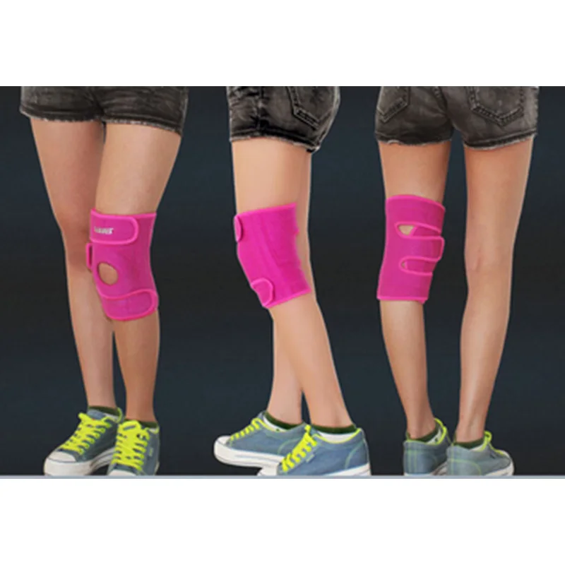 Поддержка весны регулируемый спортивный наколенник для ног фиксатор