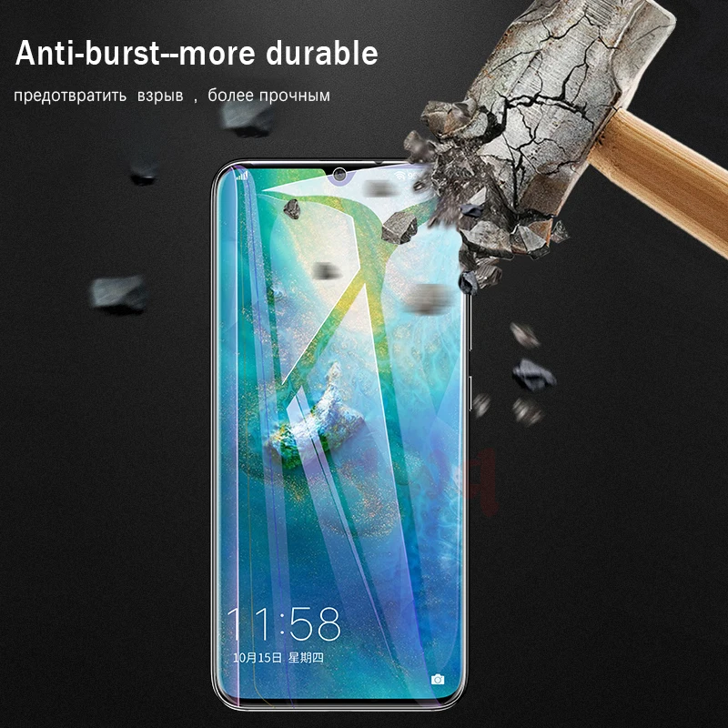 9D полное покрытие экрана Защитный стеклянный чехол для Huawei p20 p30 lite pro Закаленное