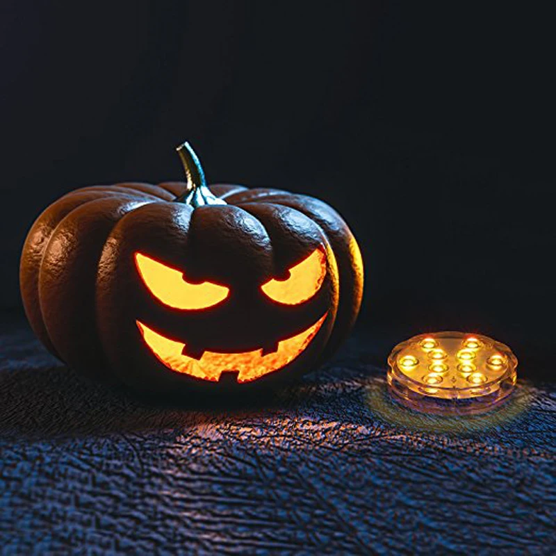 RGB многоцветные погружные светодиодные лампы водонепроницаемые 10 светодиодных