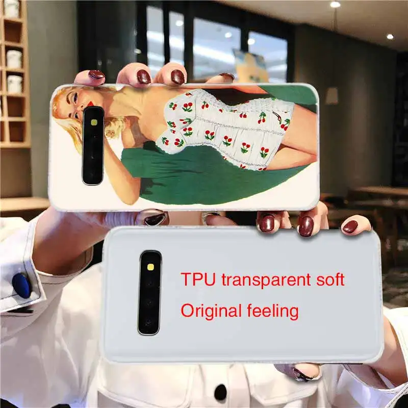 Телефон для Samsung Galaxy S10 E S9 S8 Plus S7 s6 Edge s10 plus s5 Note 10 9 8 чехол PinUp шпильки девочек Up Girl |