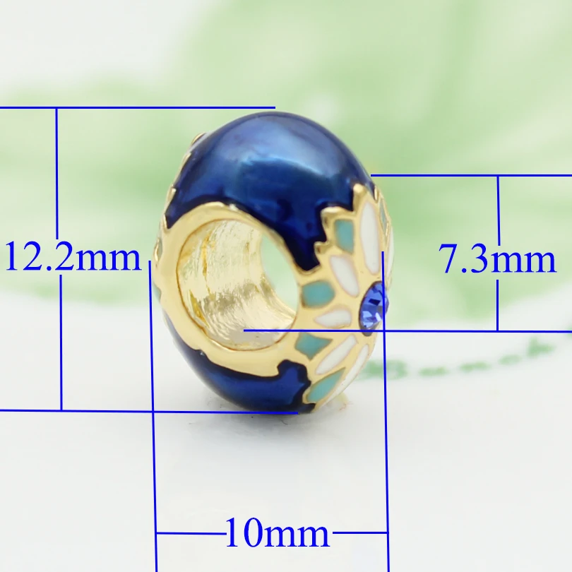 Пасхальные подарки очаровательные ювелирные изделия зеленый эмалевый цветок