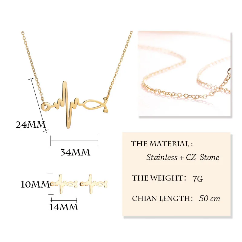 UZone сердцебиение стетоскоп доктор медицинский набор ювелирных изделий из