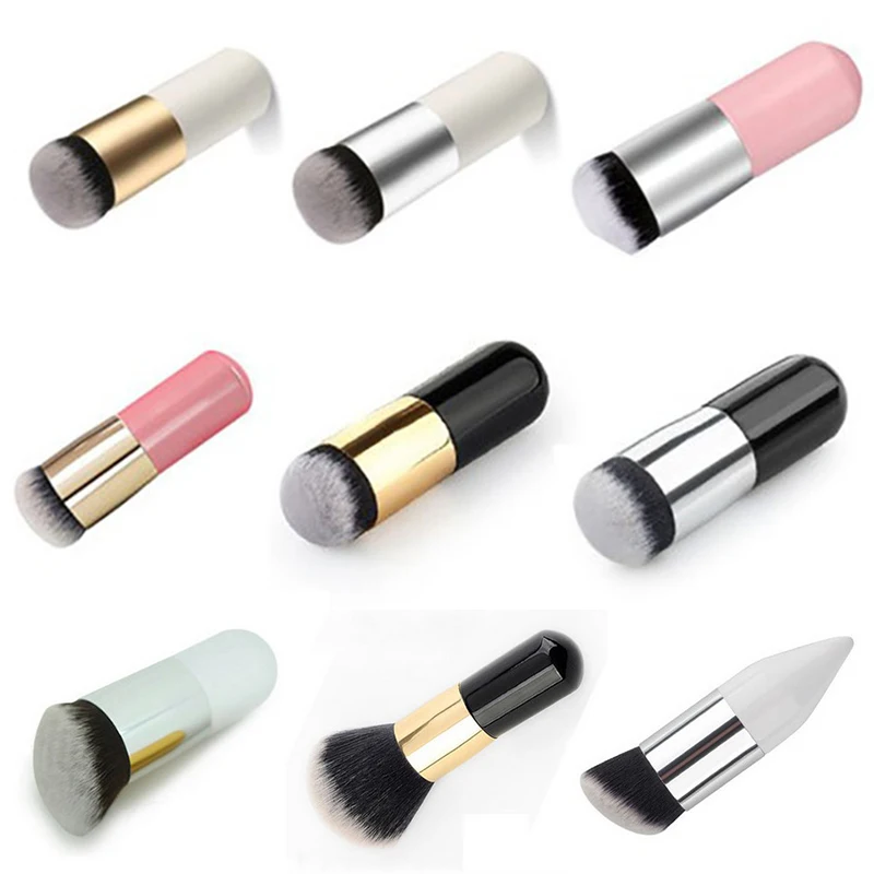 1pcs Brush Foundation brush professional high quality liquid flat brushes Single for face makeup set tools beauty essential | Красота и