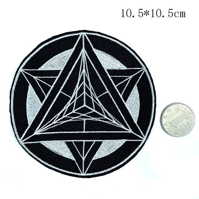 Новинка 9 стилей вышивка в виде пятиугольника значок со странным символом