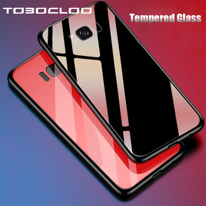 Tobocloo Роскошные 3D закаленное Стекло Телефон чехол для samsung Galaxy S8 плюс S9 + Note8